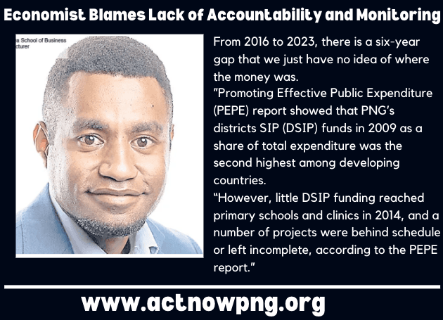 Economist Blames Lack of Accountability and Monitoring