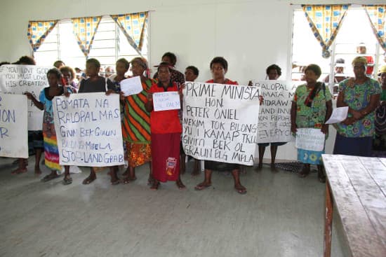 Landowners protest SABL report delay