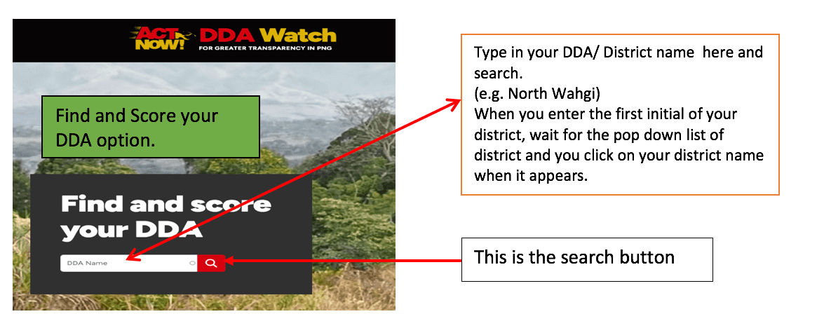 How to score your DDA on DDA Watch Website