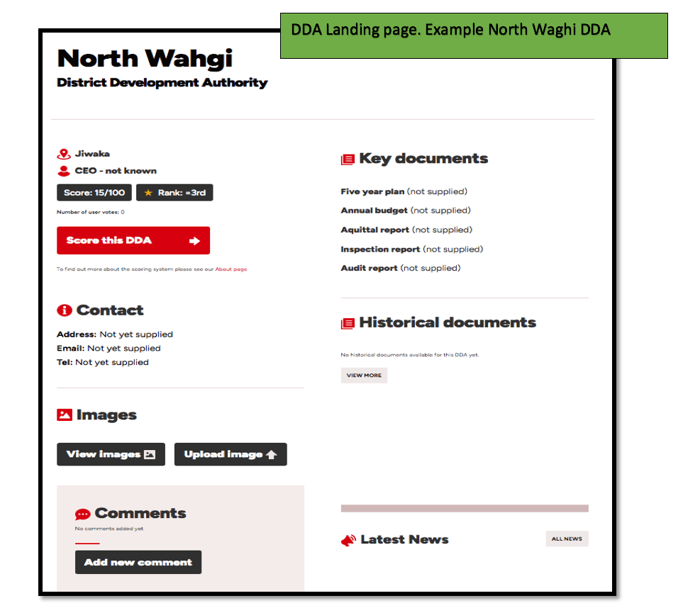 How to score your DDA on DDA Watch Website