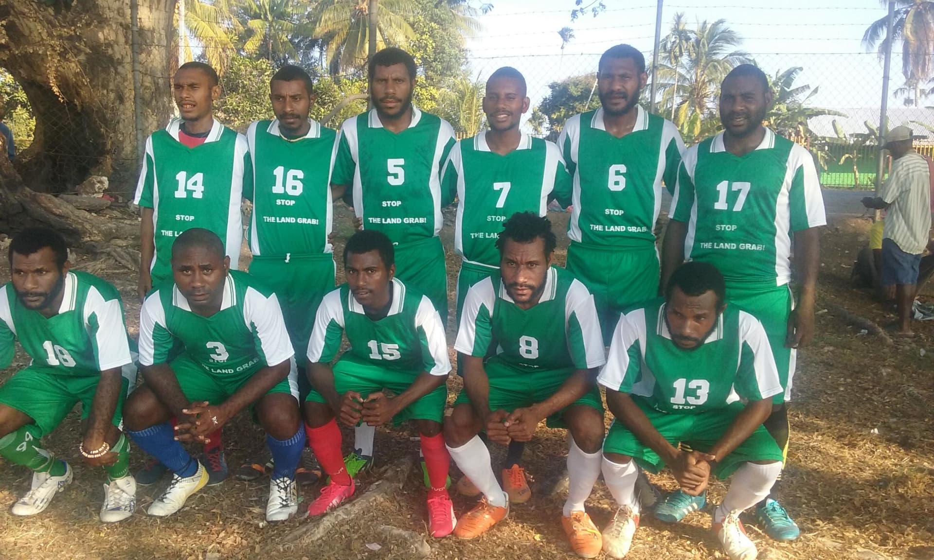 Youths use Sports to share message: Stop the land grab